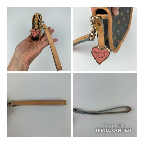 Dooney & Bourke Monogram Leather Wristlet - Picture 5 of 13